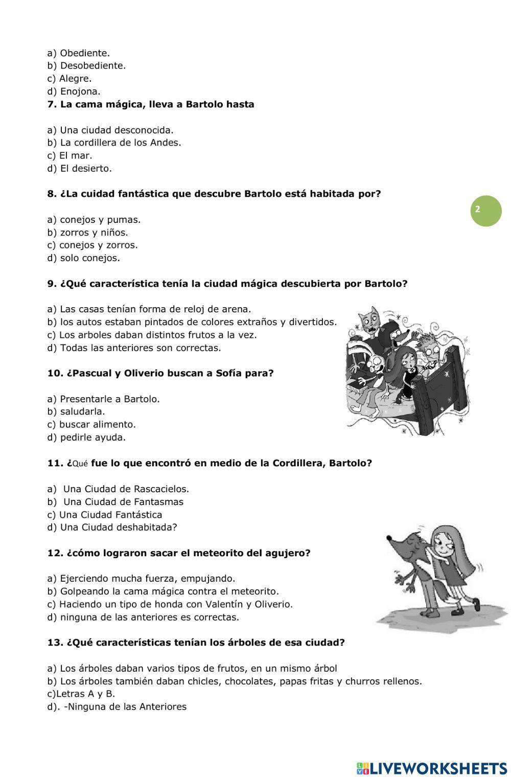 Plan lector -la cama mágica de bartolo-