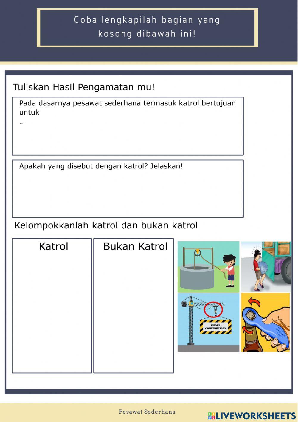 Apersepsi Pesawat sederhana