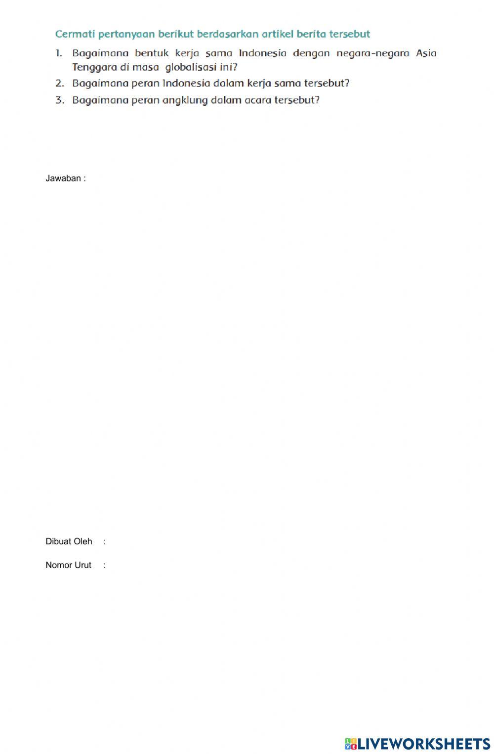 Kerjasam Negara Asia Tenggara