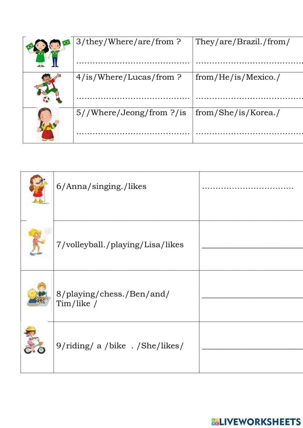 TEST 1 ( Unit 1-2-3 )- grade 5