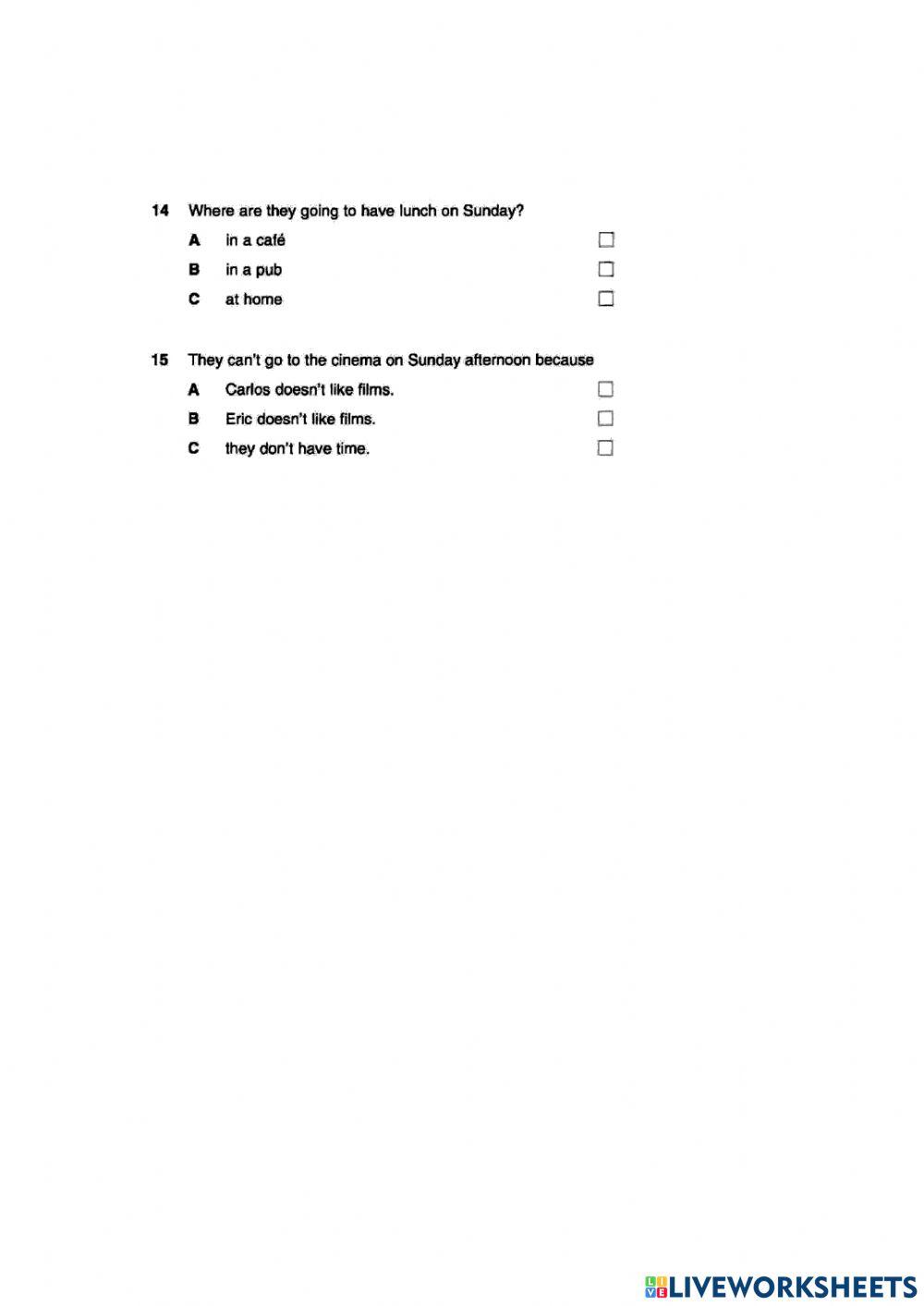 Ket-test1-listening-part 3