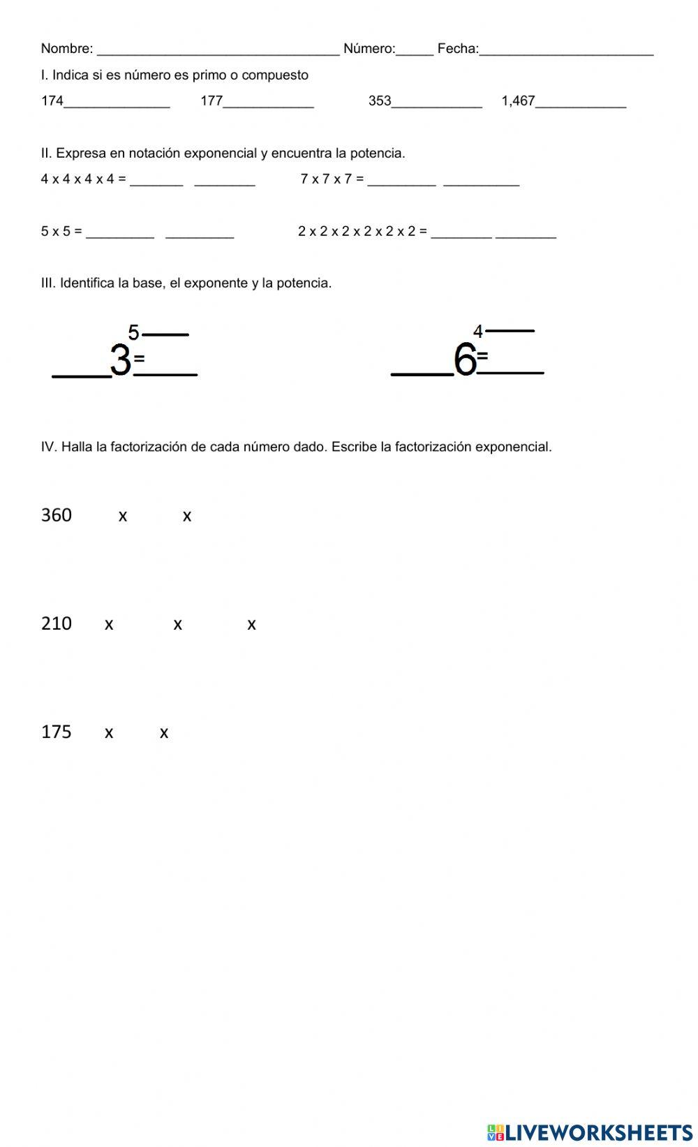 Factorización Prima
