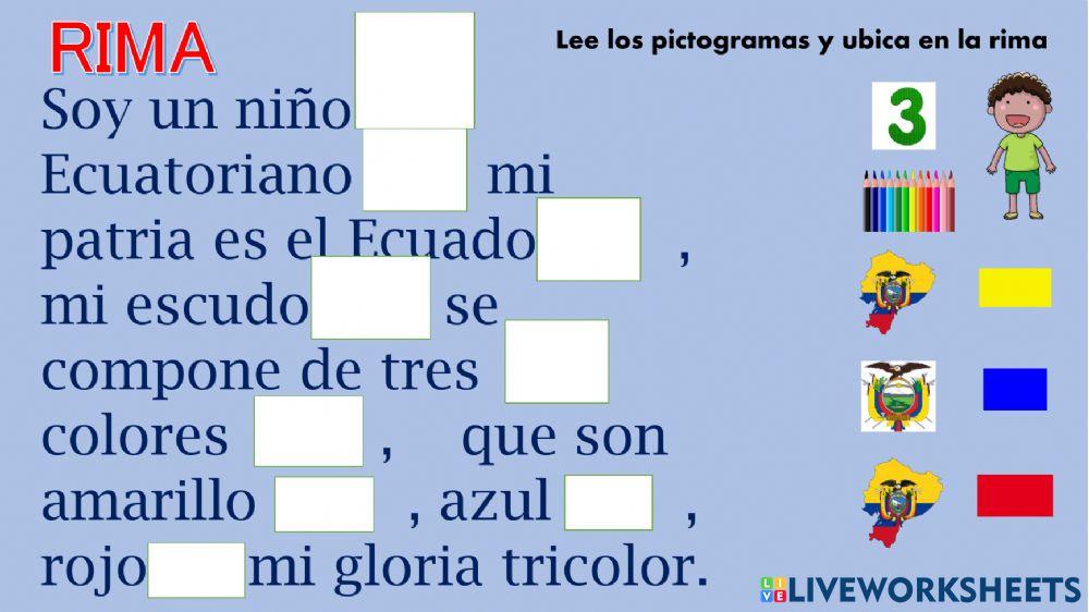 Rima Soy un Niño Ecuatoriano