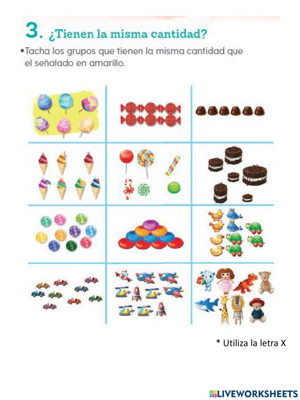 Lección 3. ¿Tienen la misma cantidad?