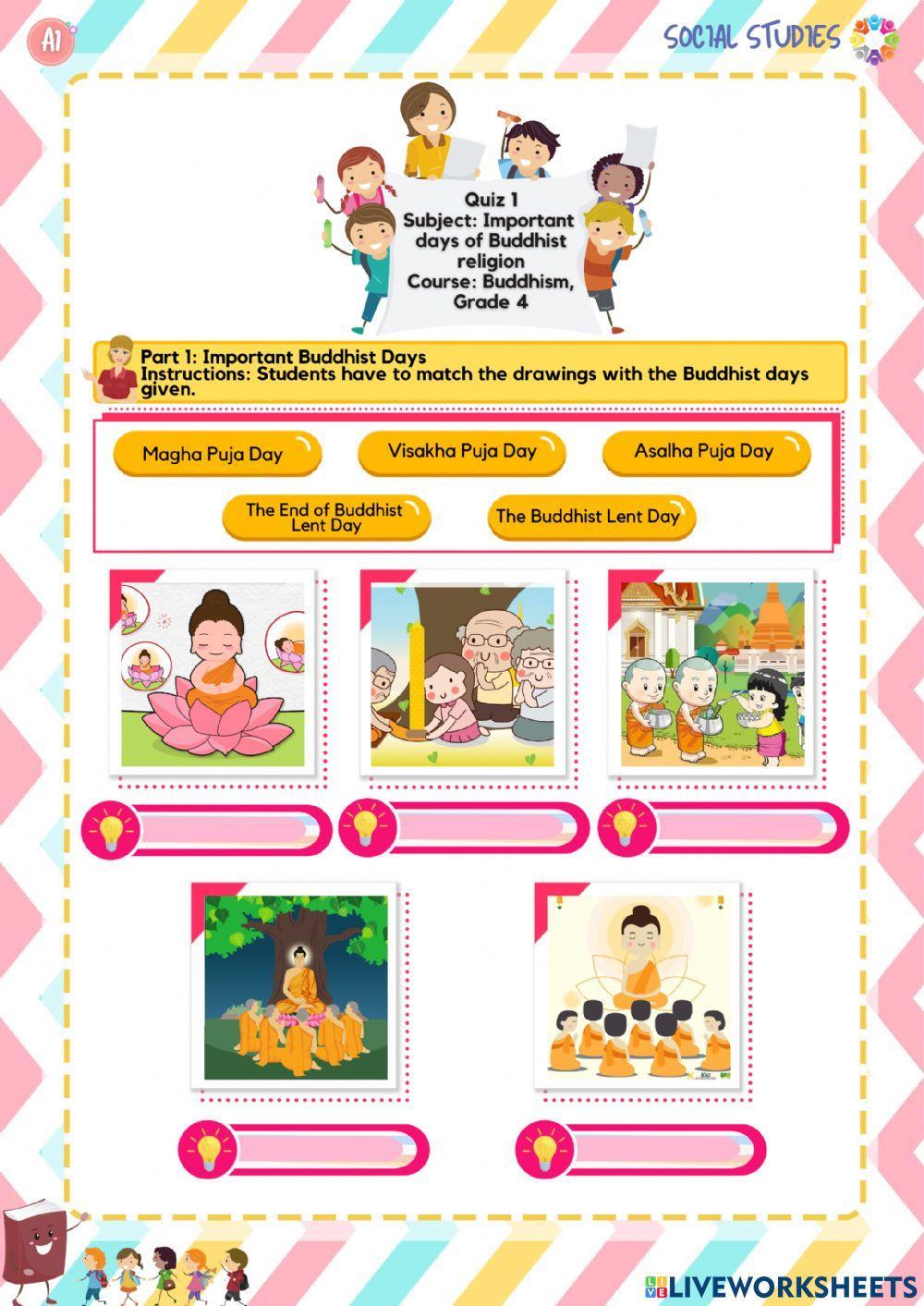 Course: Buddhism, Grade 4 No.1