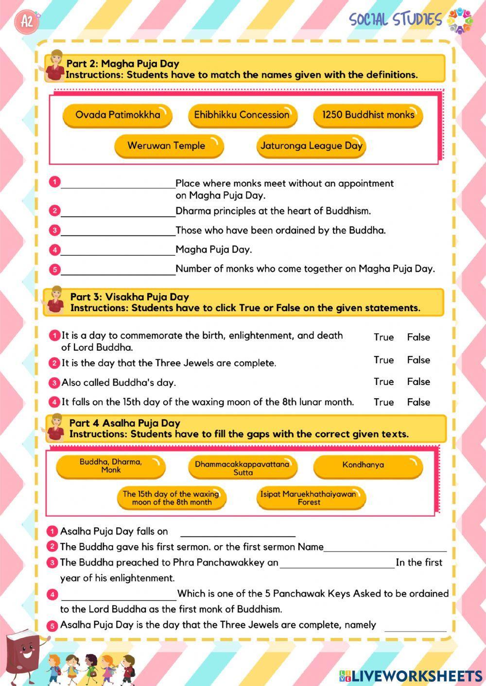 Course: Buddhism, Grade 4 No.1