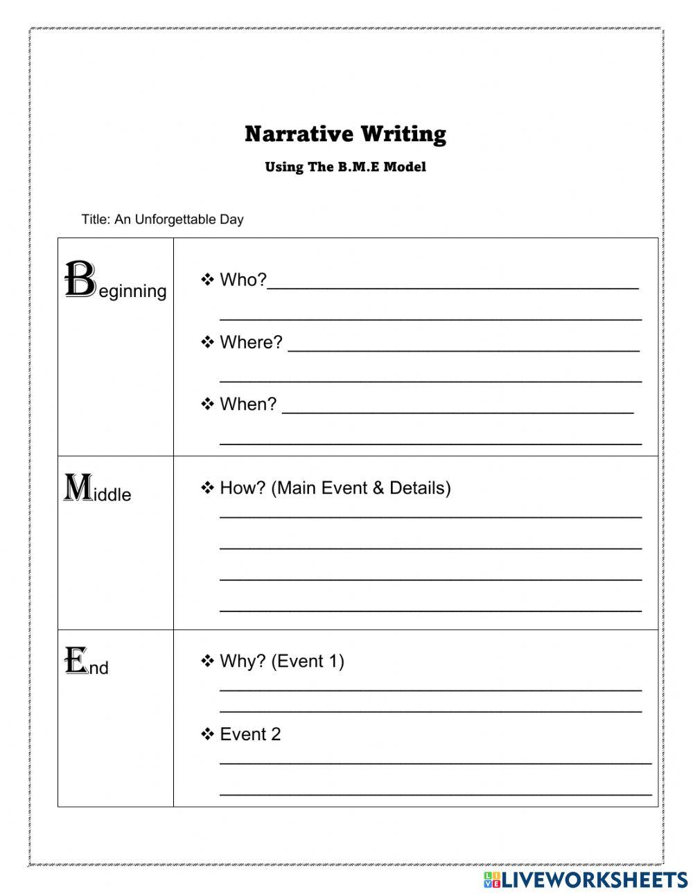 Narrative Writing