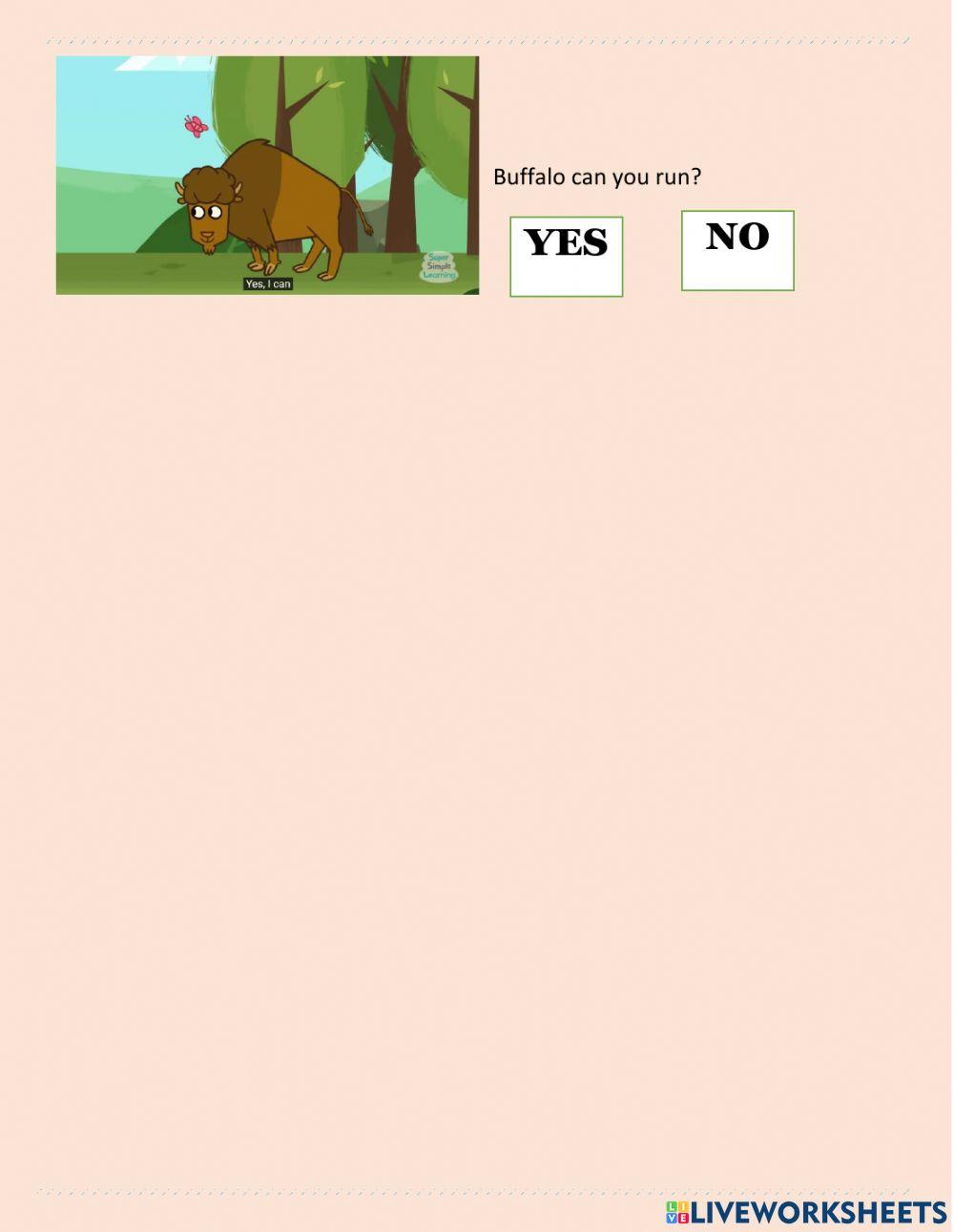 Yes, I can. No, I can-t