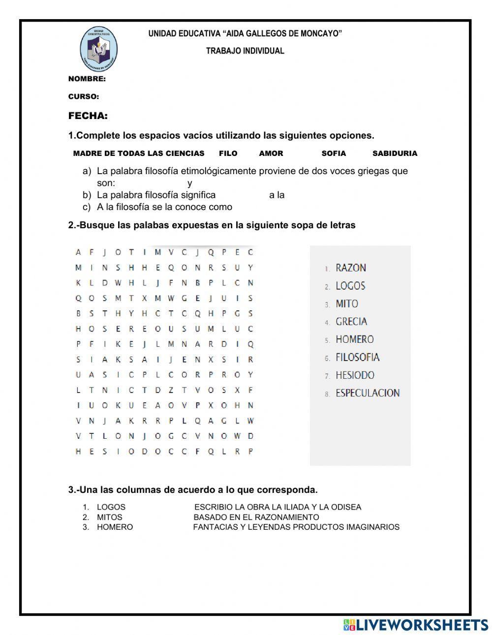 Origen de la filosofia