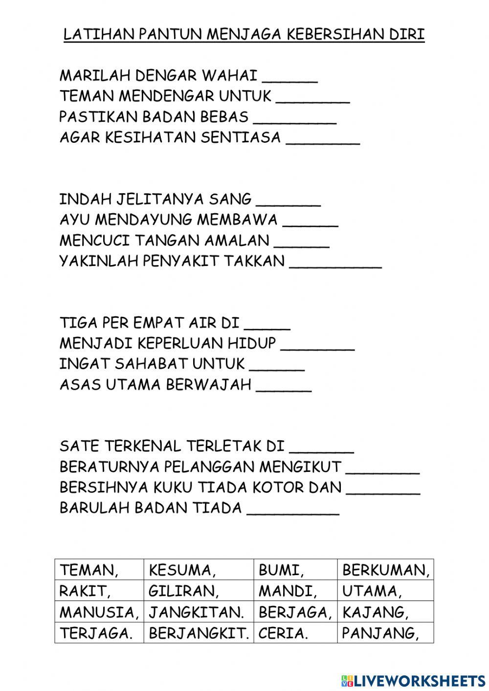 Pantun kesihatan