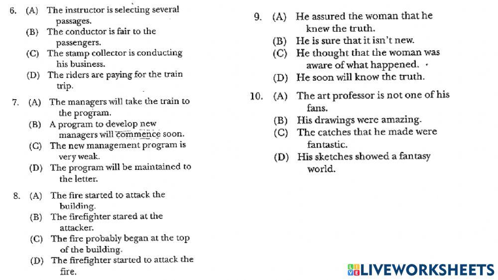 Toefl LISTENING SKILLS 1-3