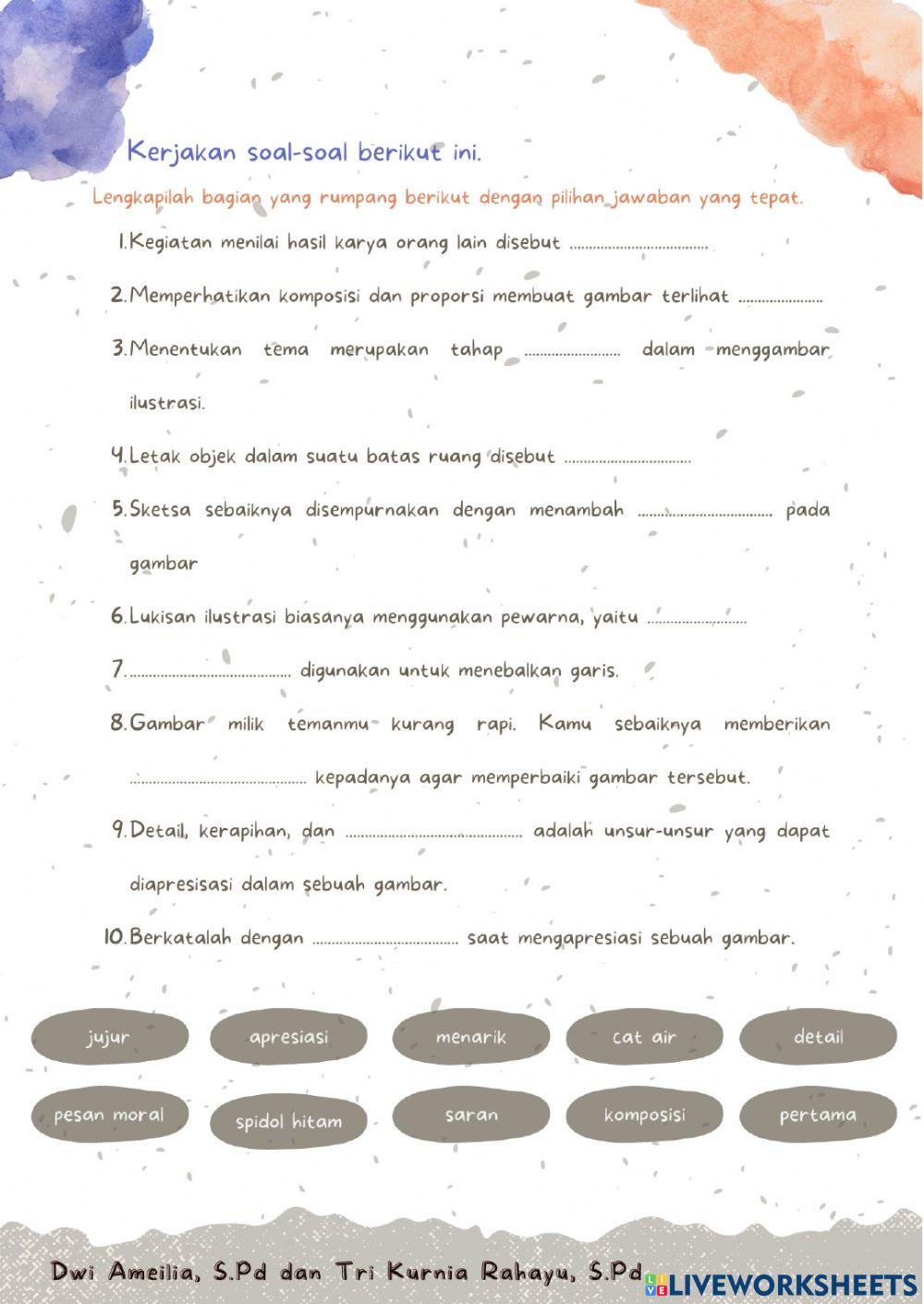 SBdP : Menjelaskan Ilustrasi Gambar