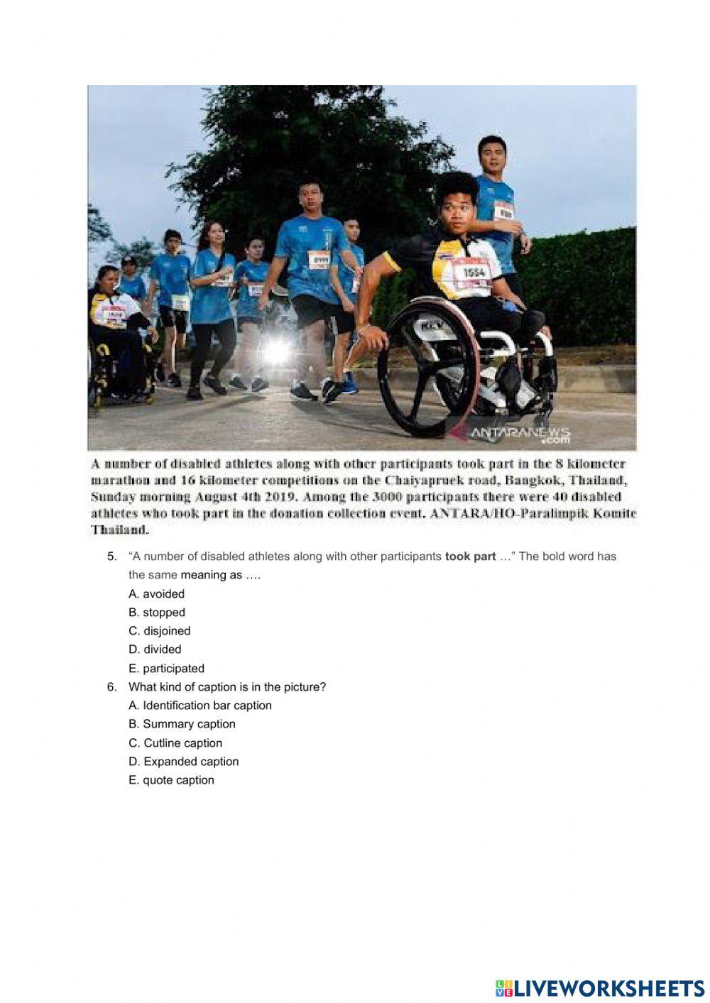 Evaluasi caption text