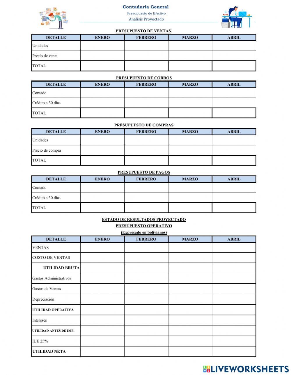 Presupuesto de efectivo
