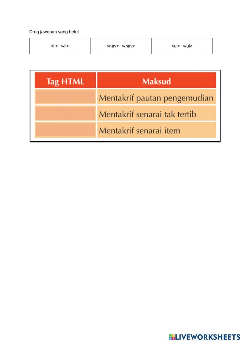 Banner, frame dan menu dalam html