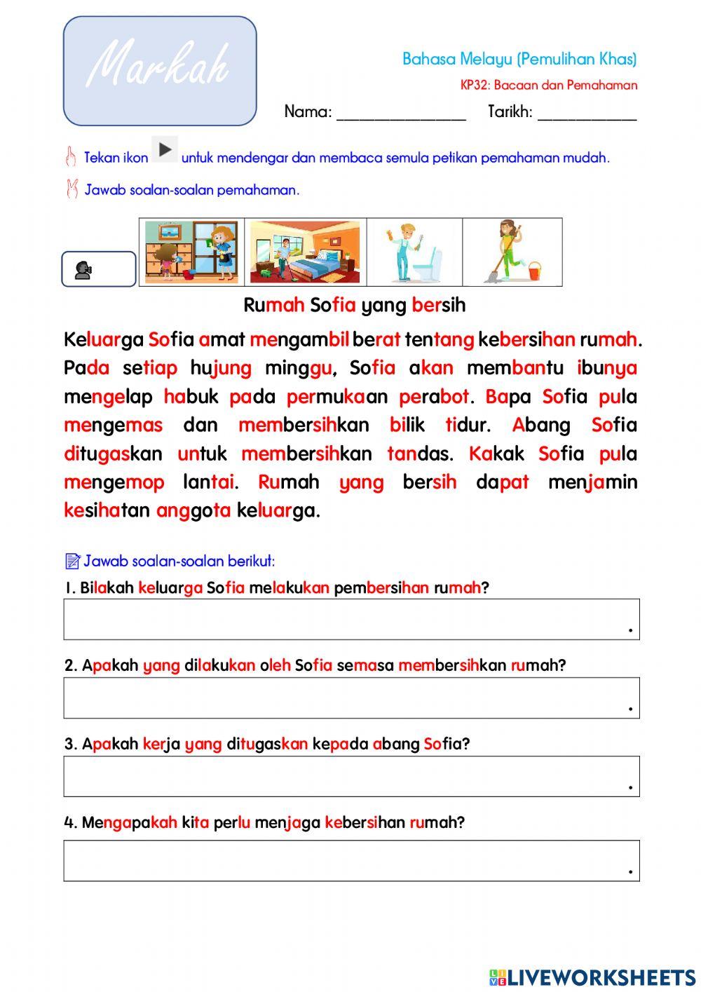 Bacaan dan Pemahaman