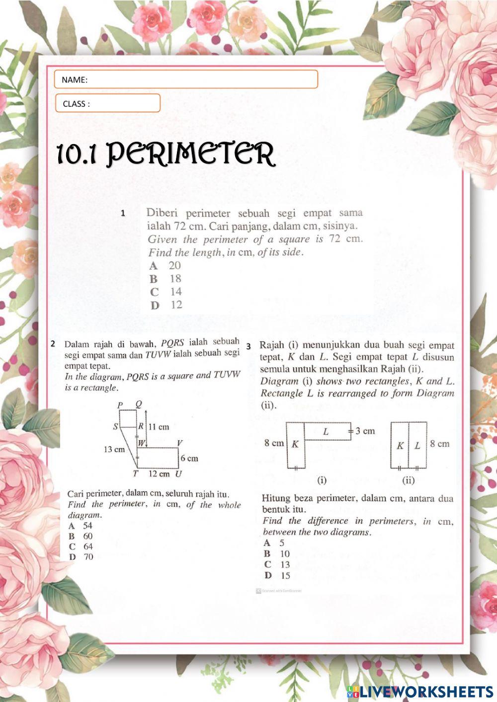 10.1 perimeter 10.1 perimeter