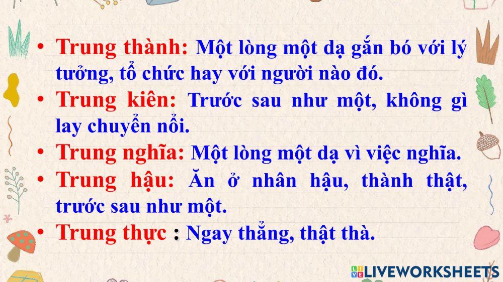 Luyện từ và câu