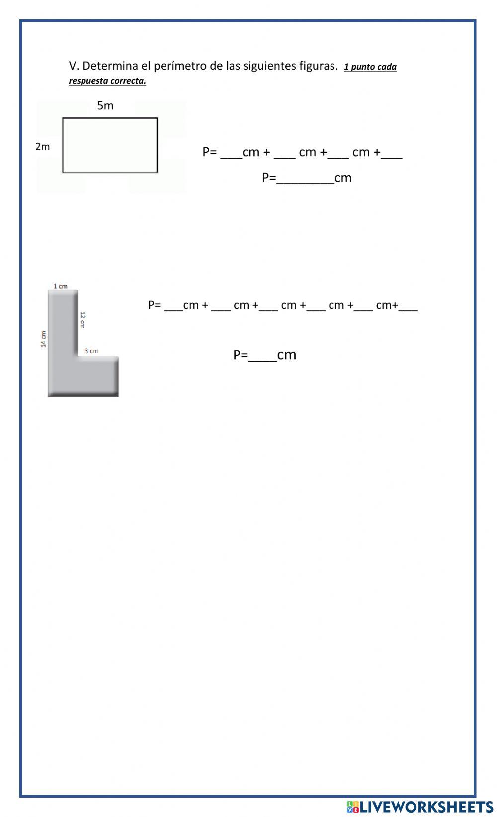 Evaluación sumativa de matemáticas