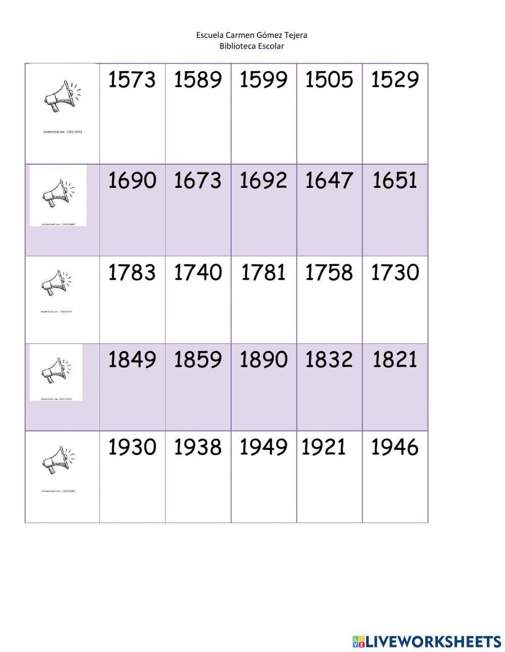 Reconocer números 1000 al 2000 parte b