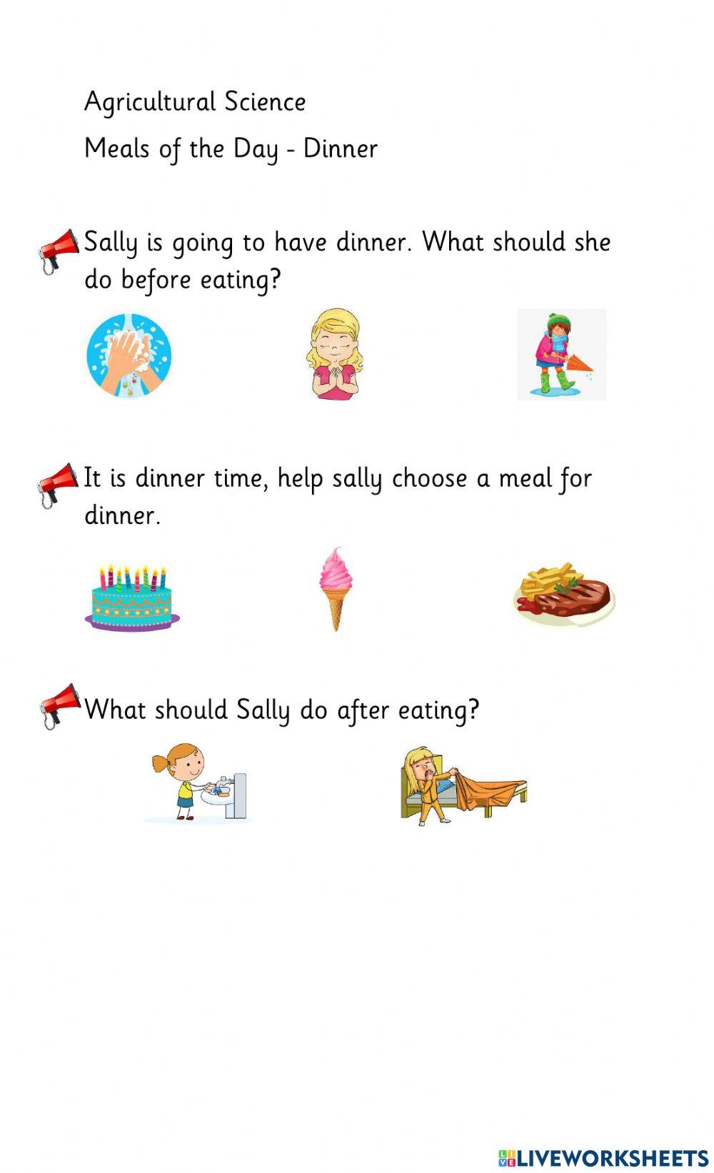 Meals Of The Day Online Worksheet For Infant 1 Live Worksheets Meals Of The Day Online Worksheet For Infant 1 Live Worksheets