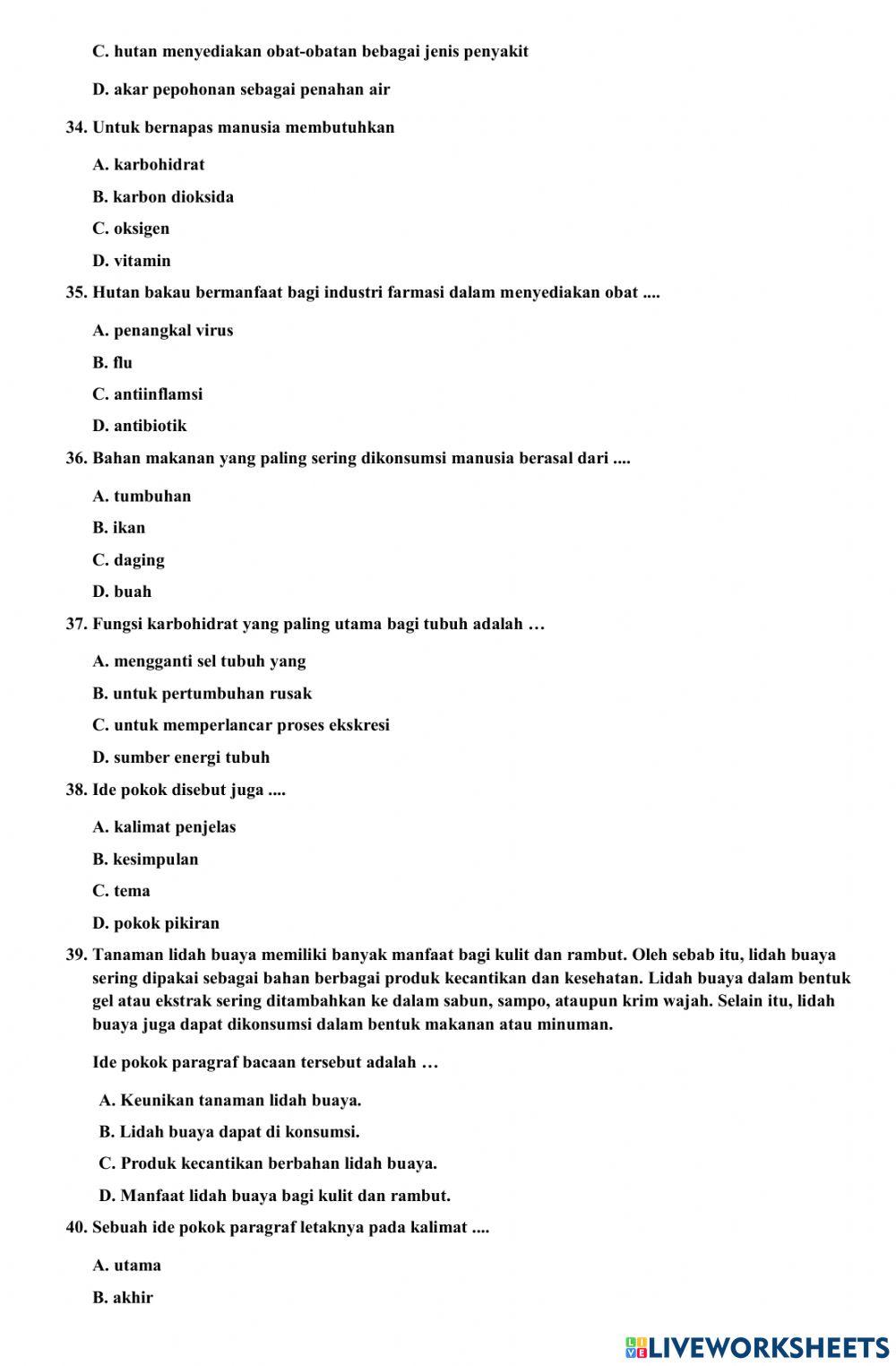 Pts b indonesia kls 6