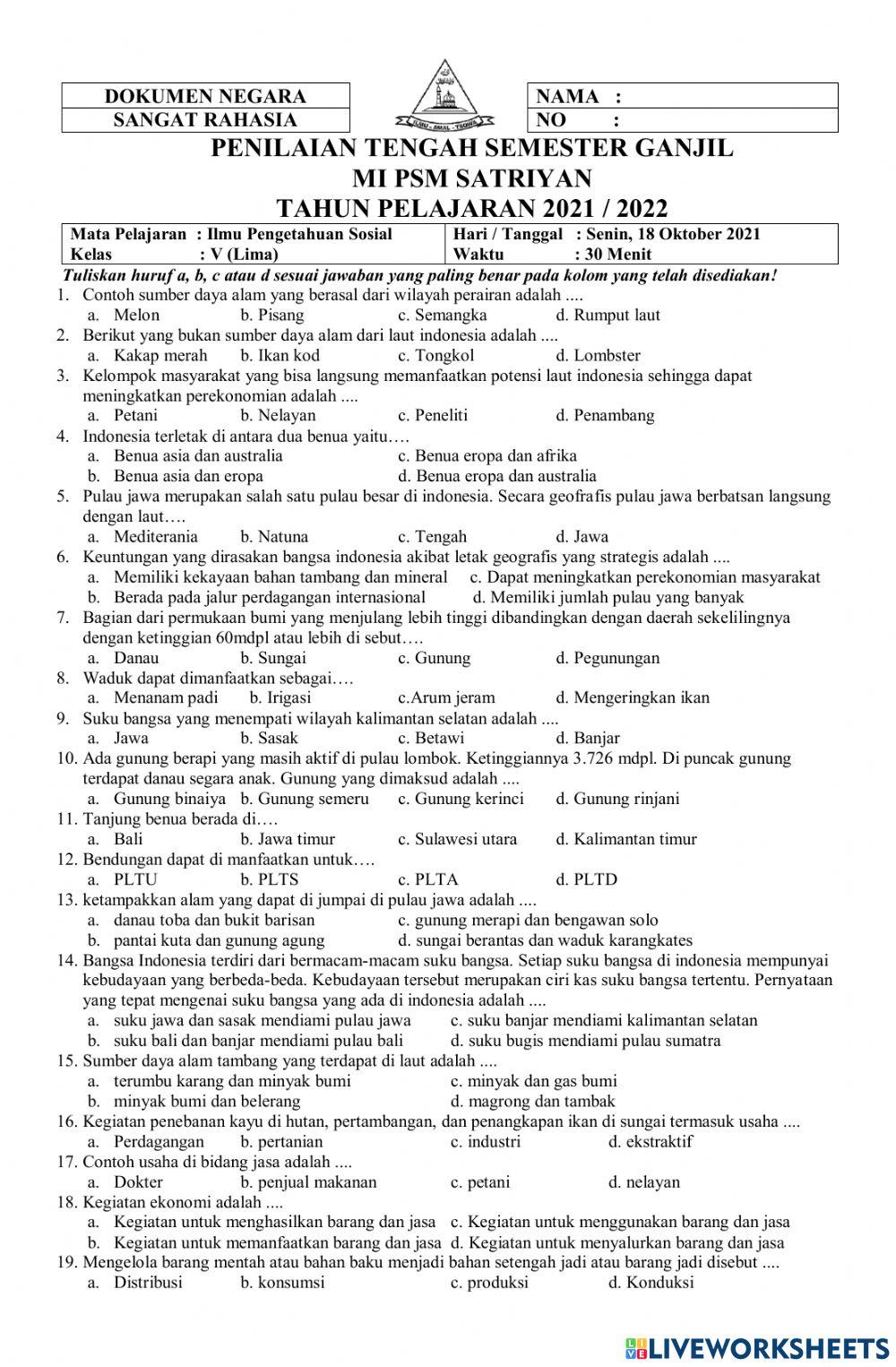 PTS IPS 5 Ganjil 21-22