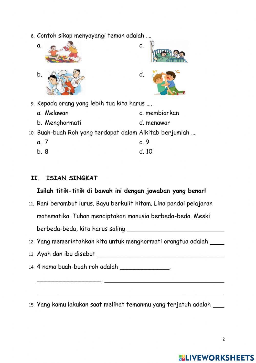 Mid Semester Christian P1