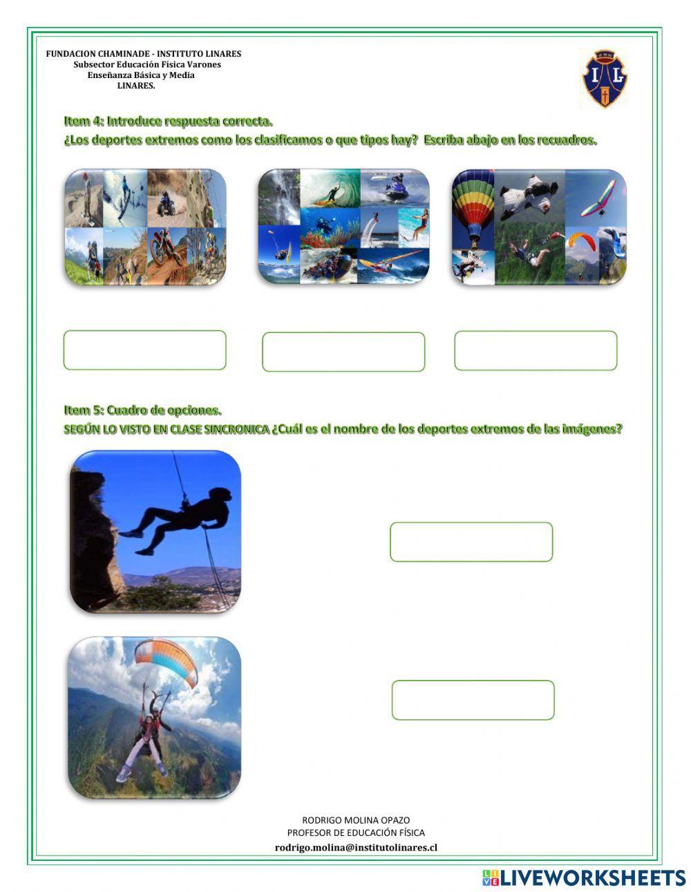 Clasificación de los Deportes