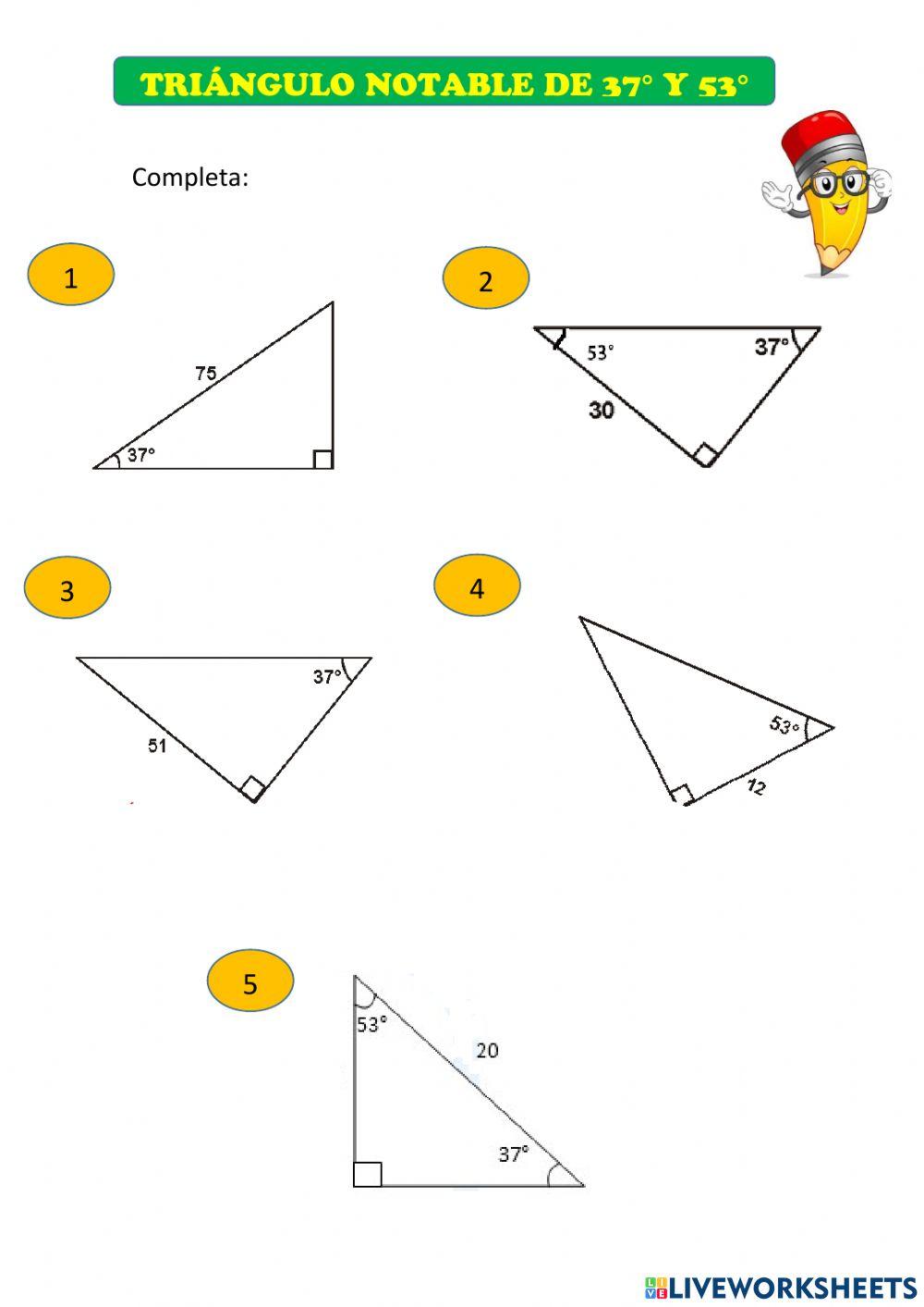 Triangulo notable de 37 y 53