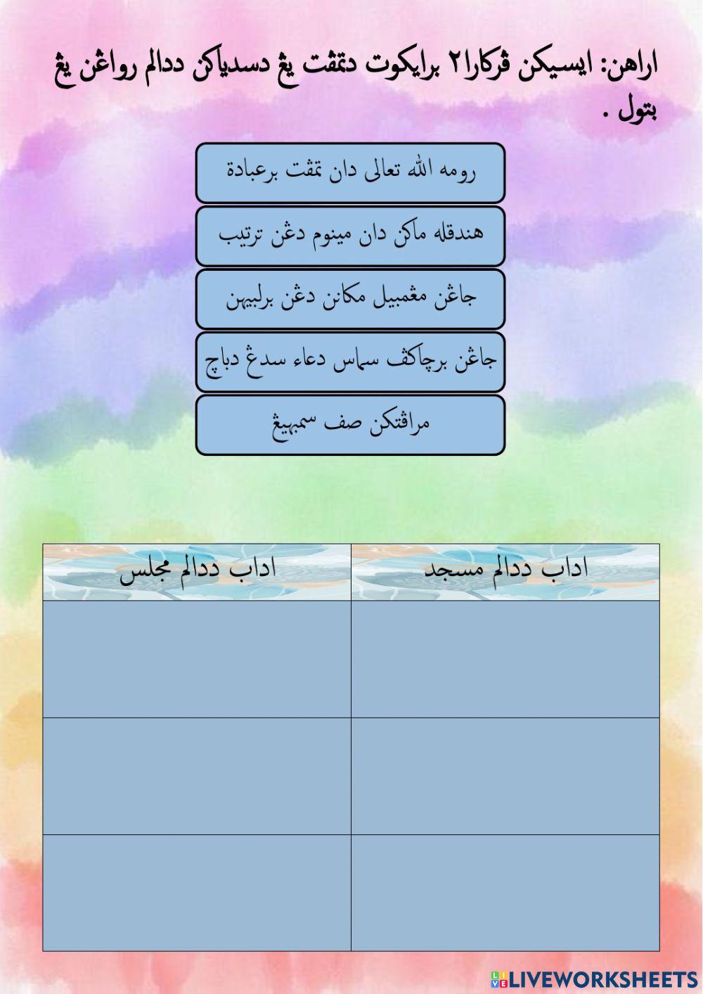 Ulangkaji Adab Darjah 2