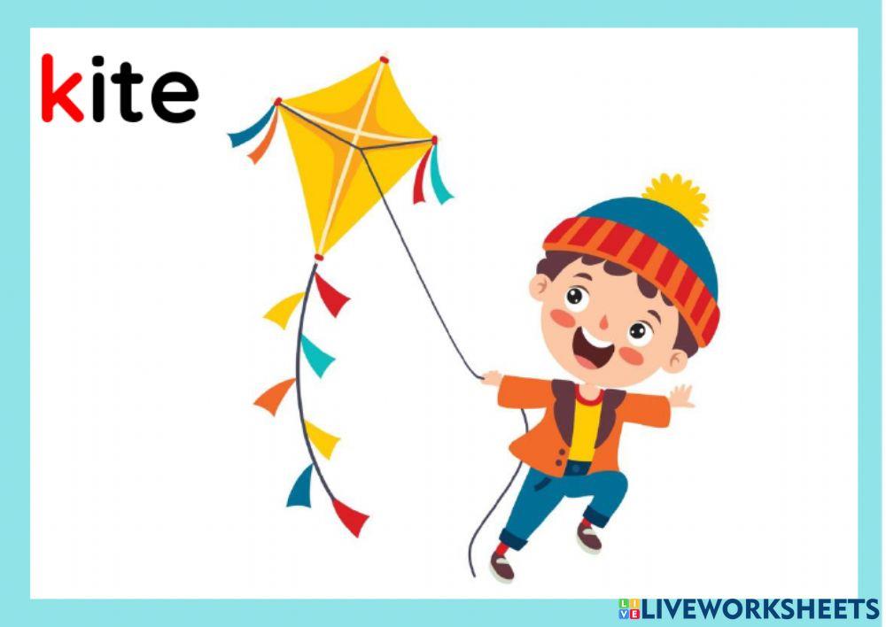 Listen and repeat: Letter K-k