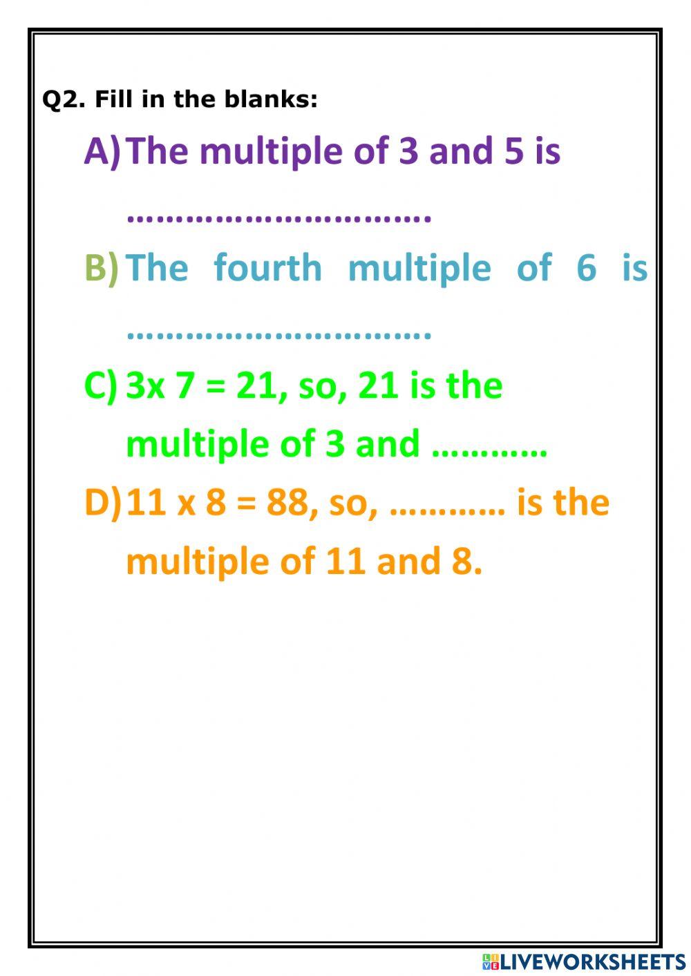 L5- Multiples and Factors