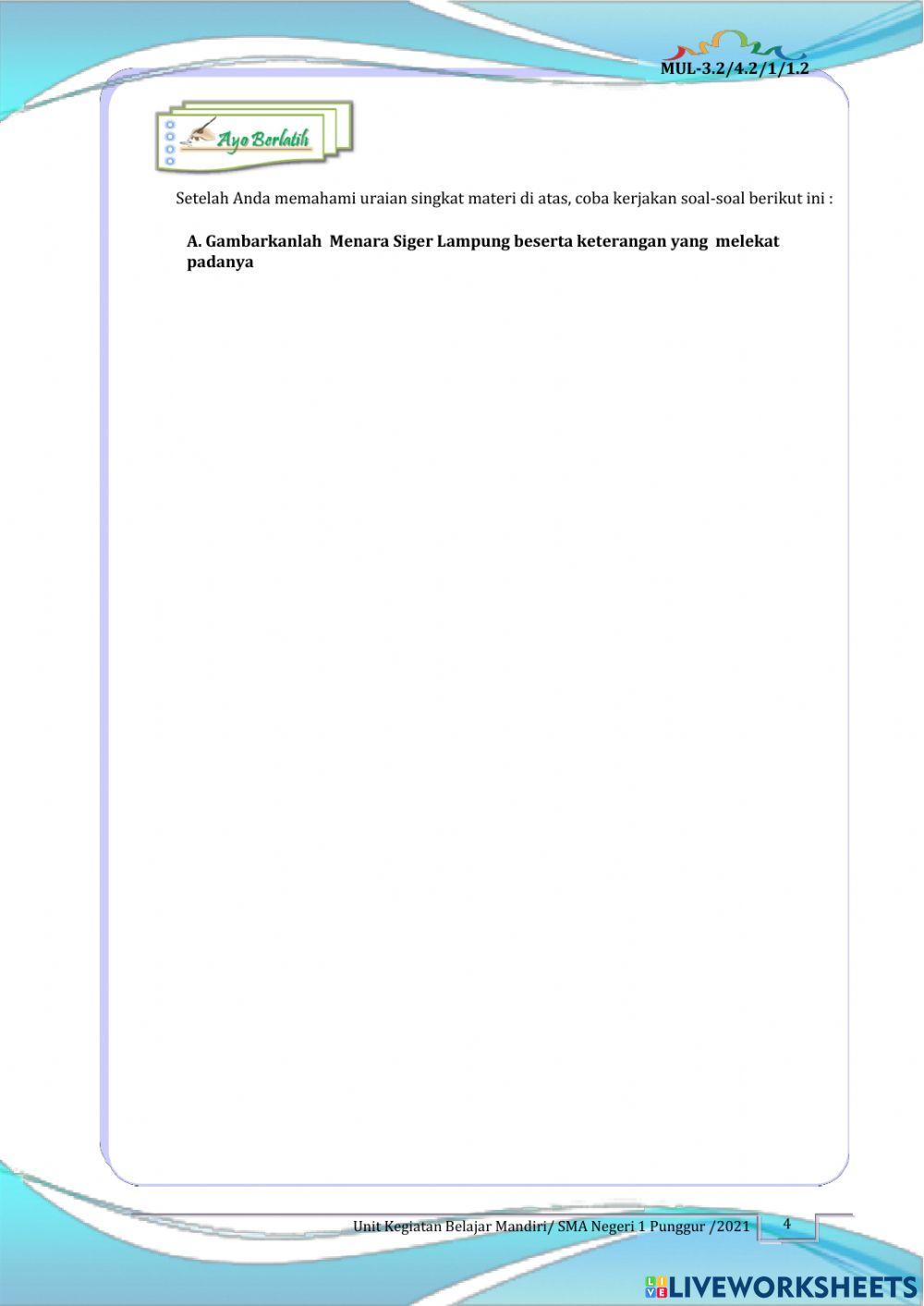 UKBM Sejarah Kebudayaan Lampung