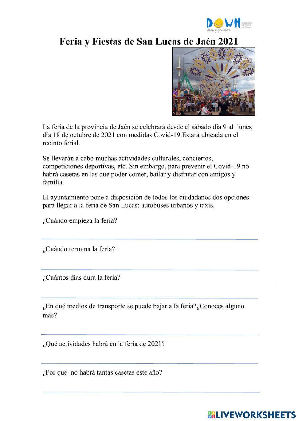 Lectura Feria San Lucas