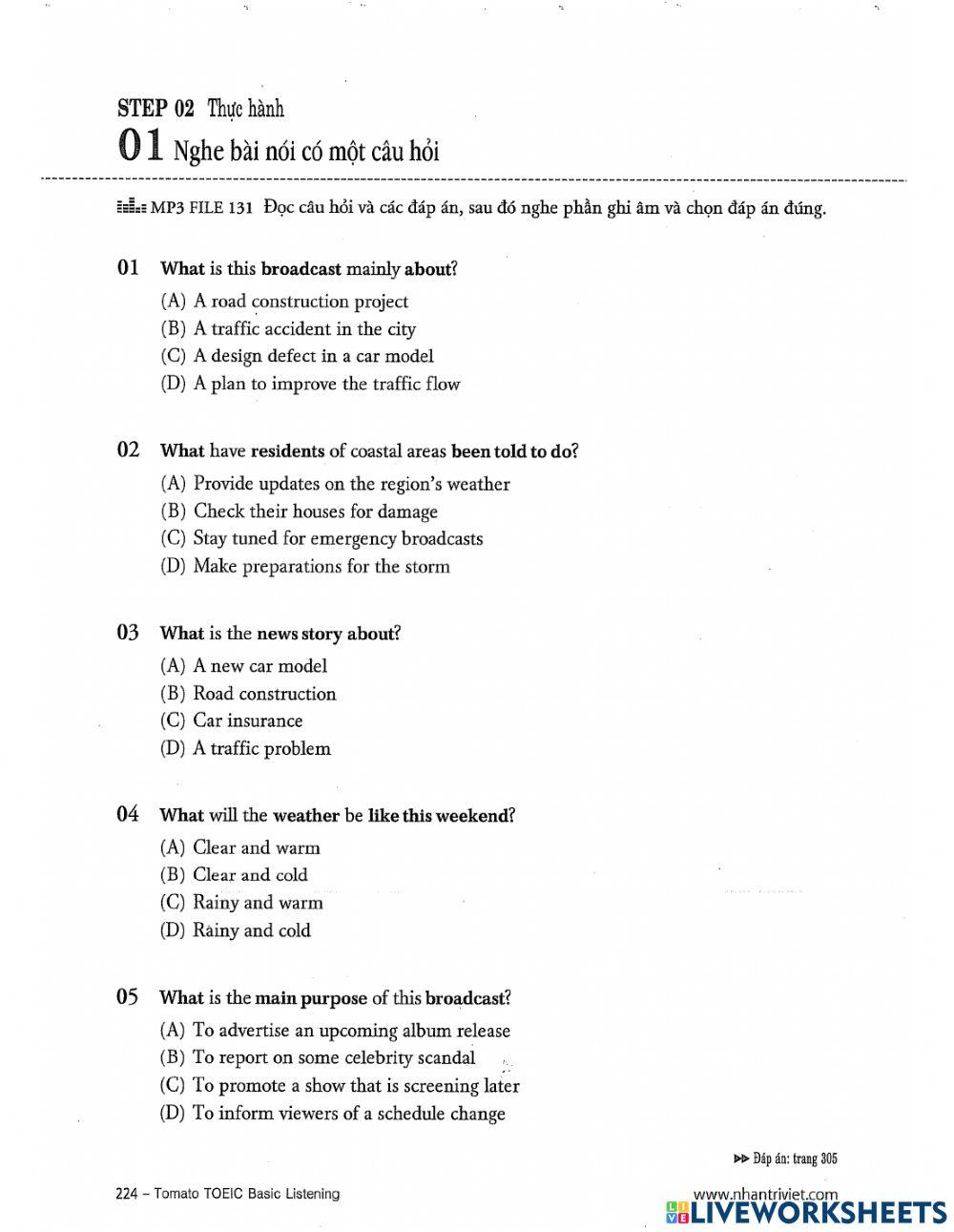 Listening part 4 toeic (18)