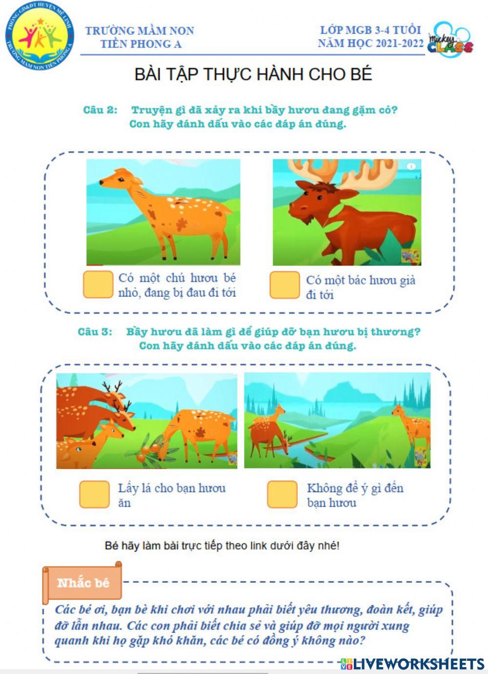 Truyện có 1 bầy hươu