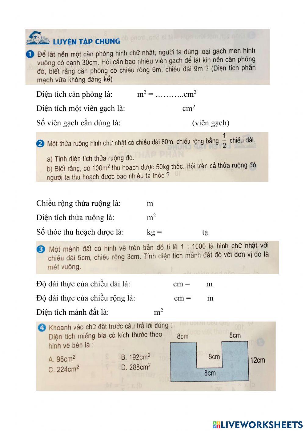 Toán Luyện tập tiết 29- trang 31