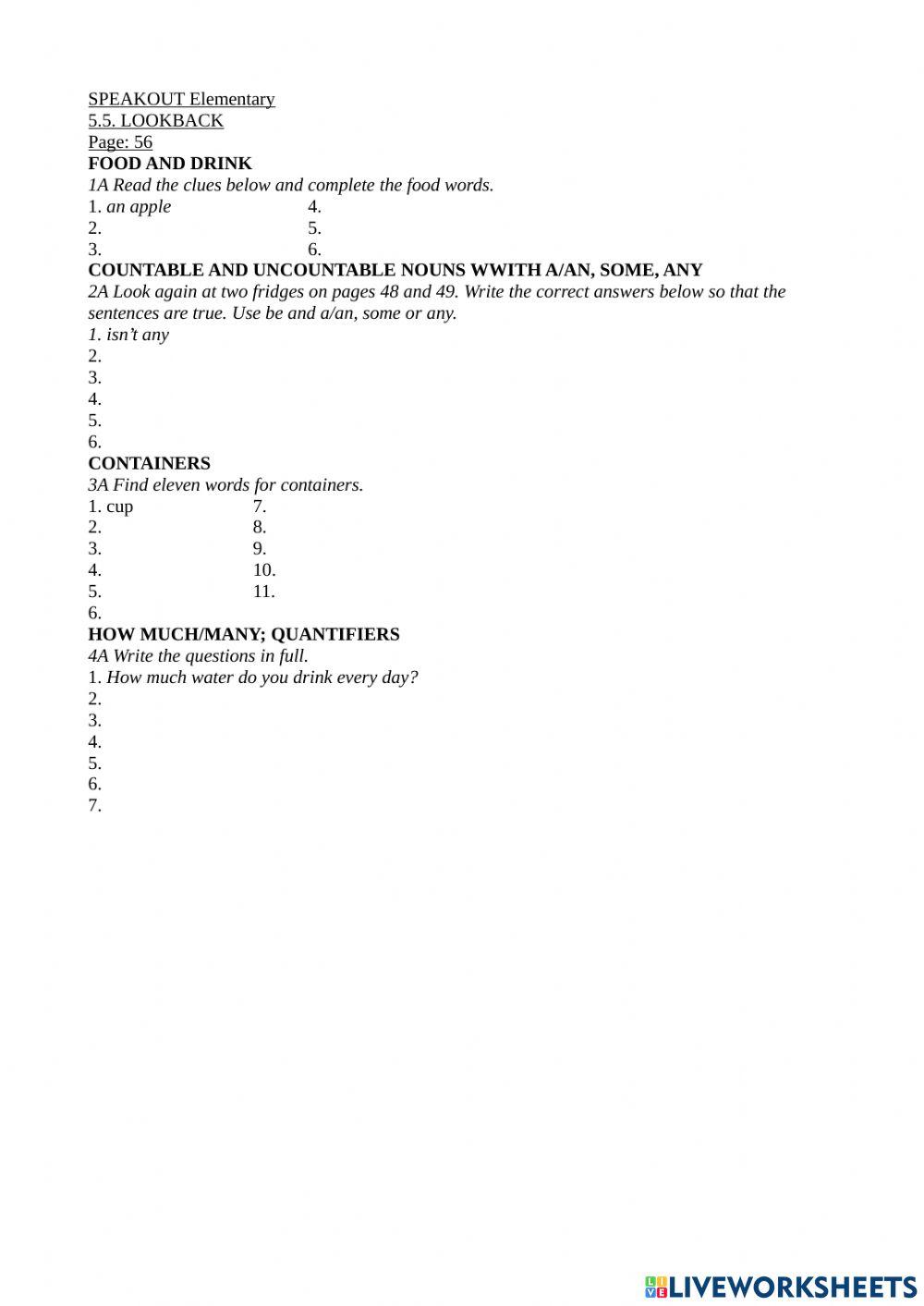 Elementary 5.5. LOOKBACK