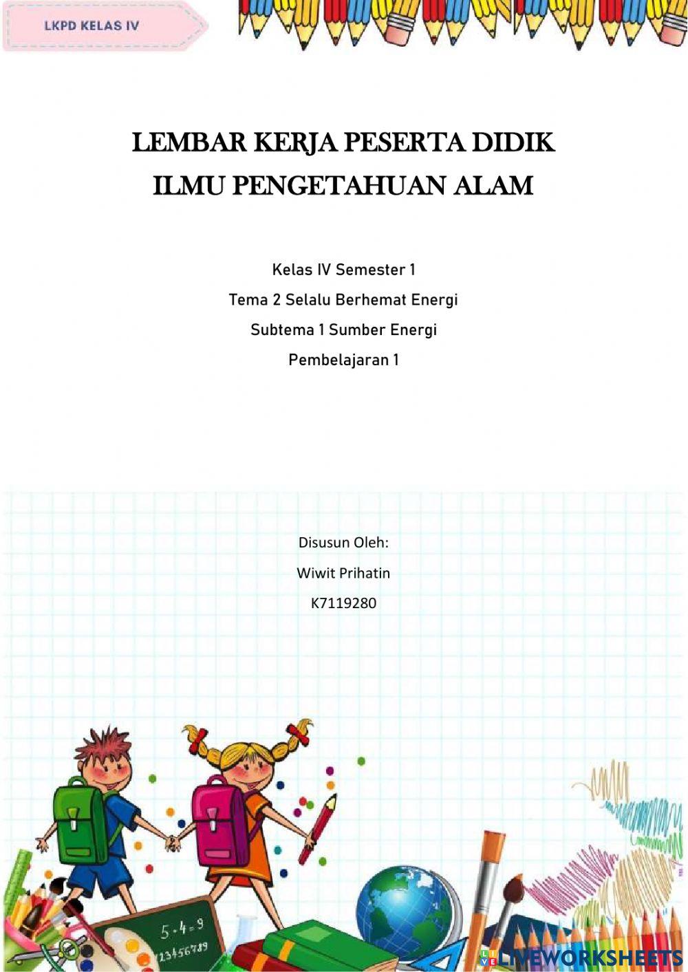 Lembar kerja peserta didik