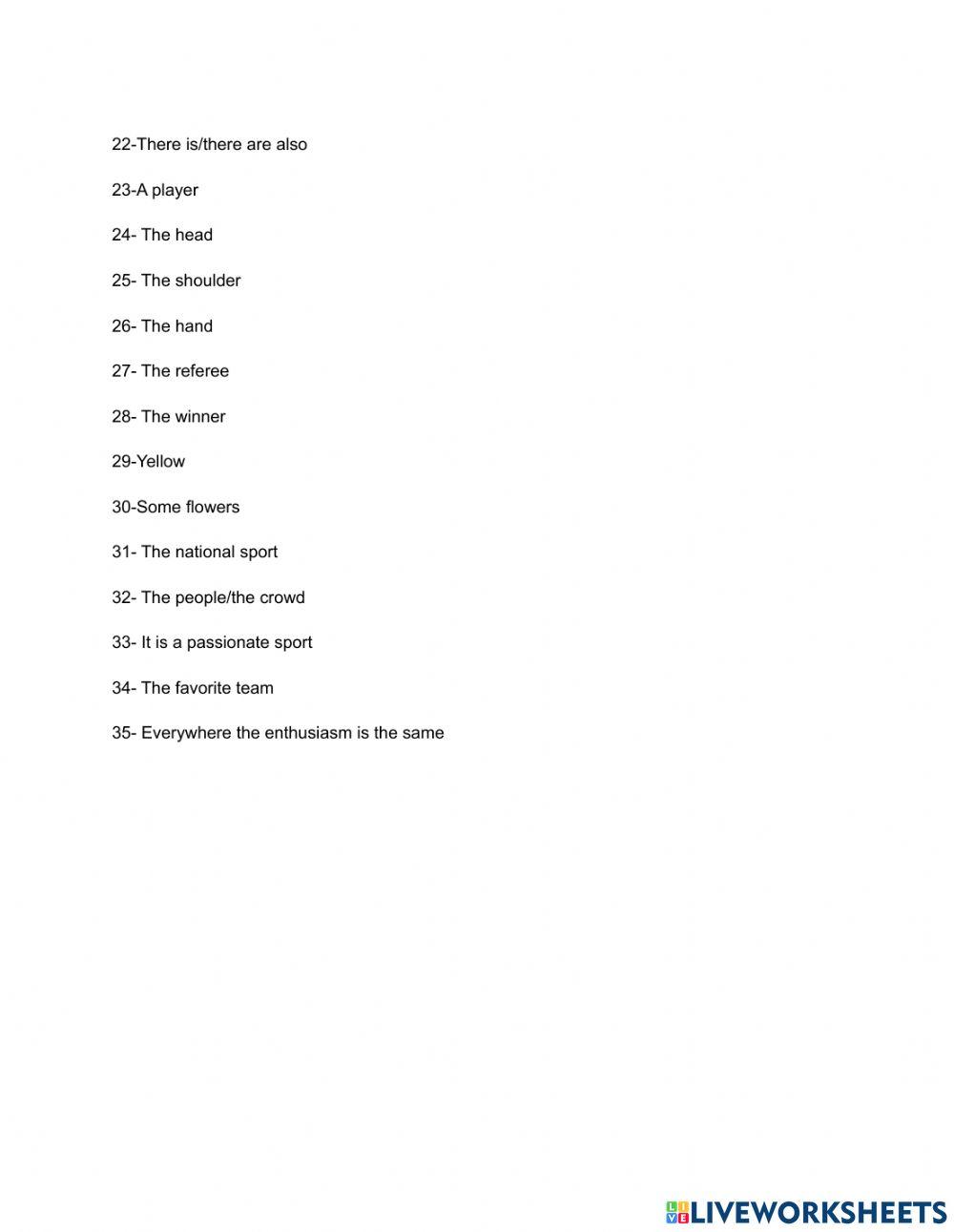 Les sports en France et aux Etats-Unis