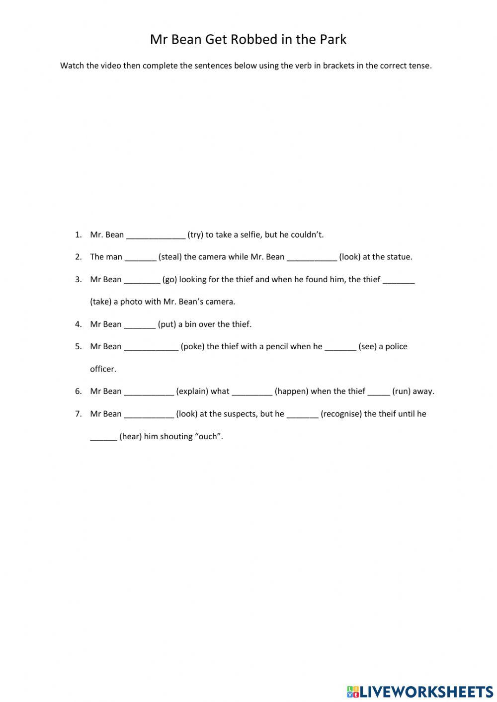 Mr. Bean Gets Robbed