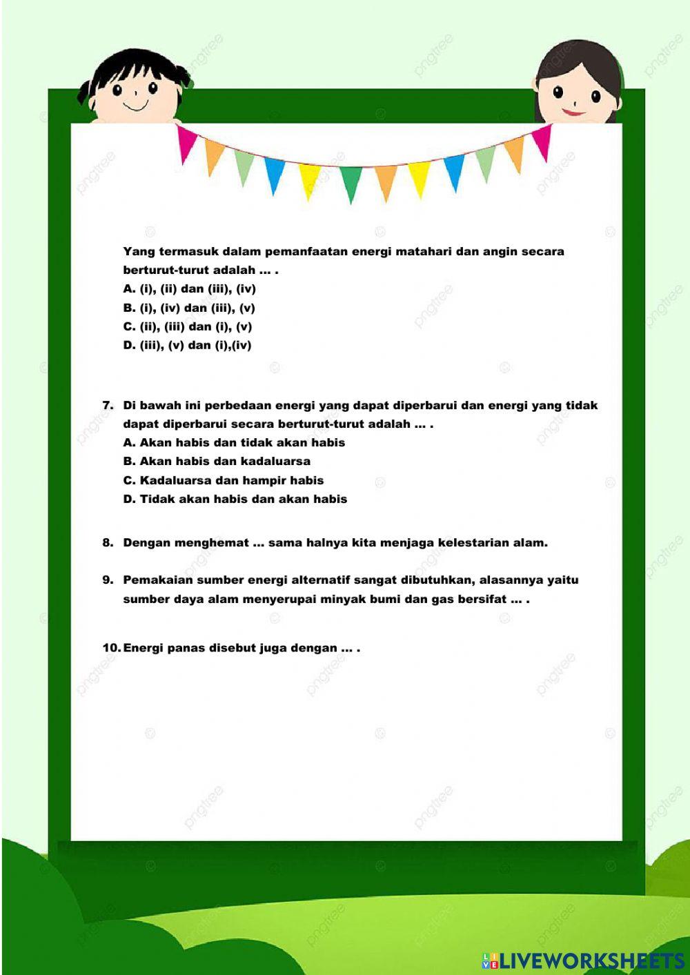 Lembar Kerja Peserta Didik Kelas IV Tema 2