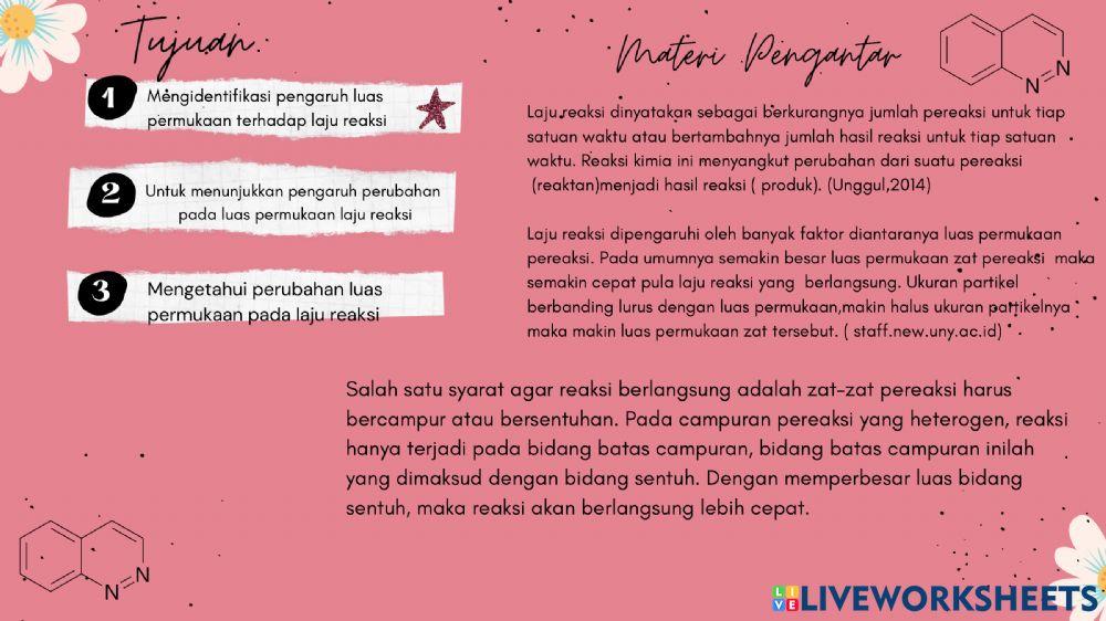 Home Experiment Pengaruh Luas Permukaan terhadap Laju reaksi