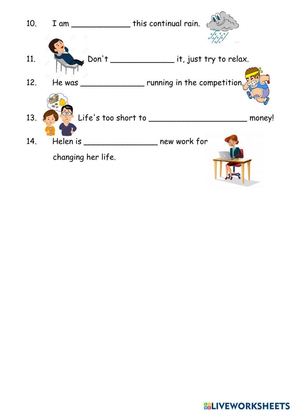 Adjectives + prepositions