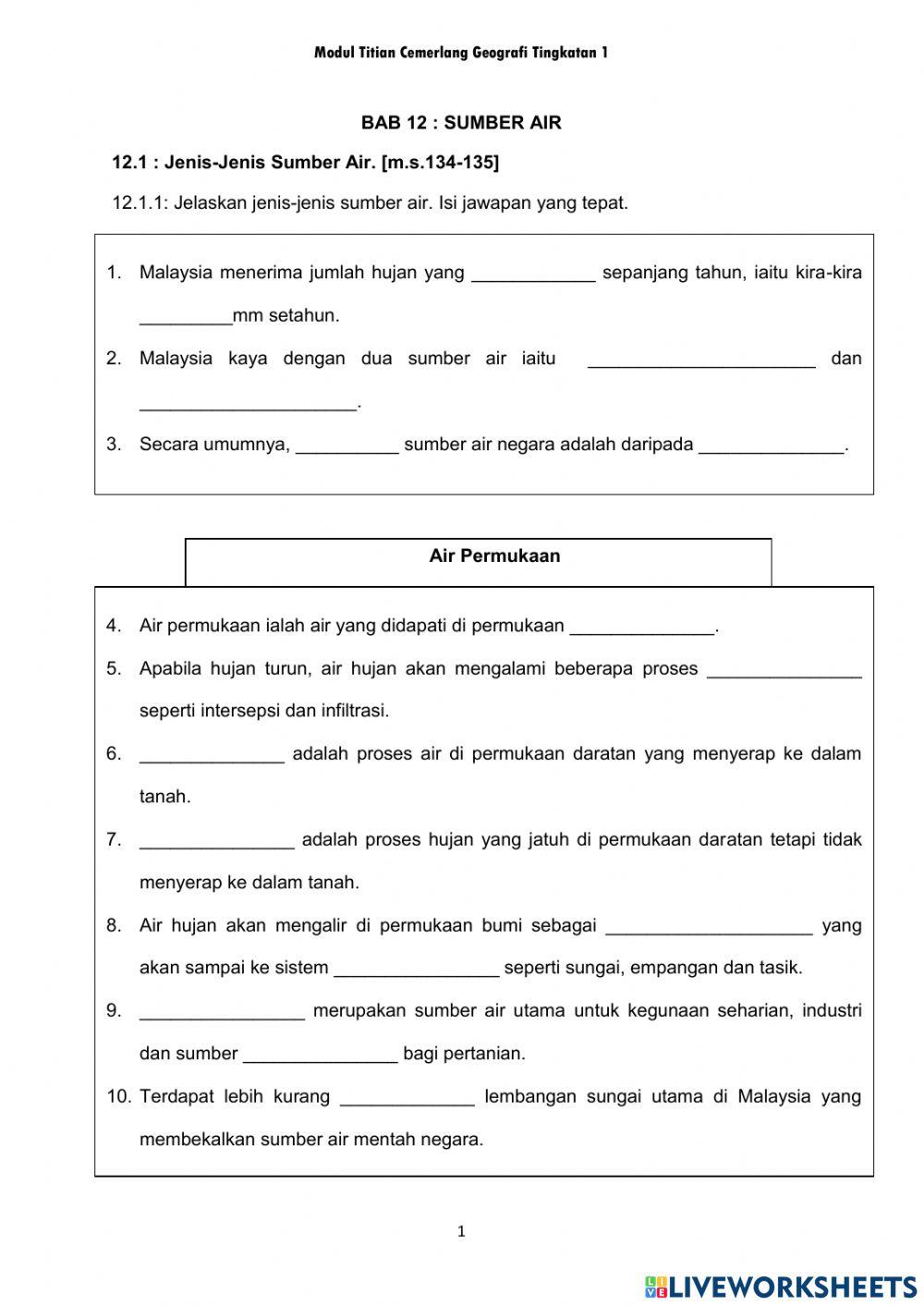 Geografi T1 Bab 12 (12.1) Geografi T1 Bab 12 (12.1)