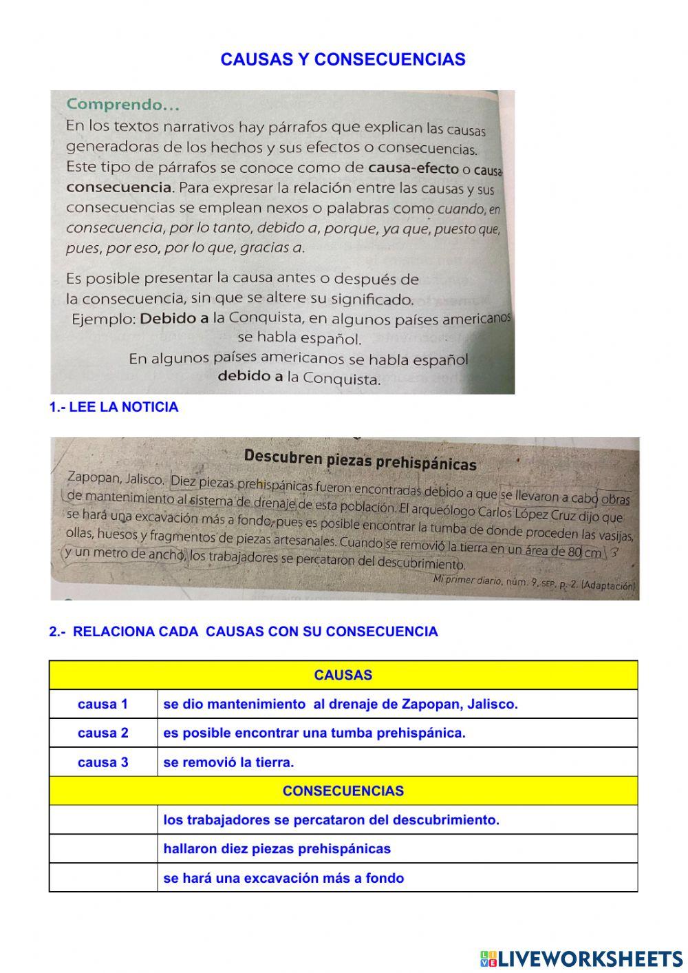 Causas y consecuencias