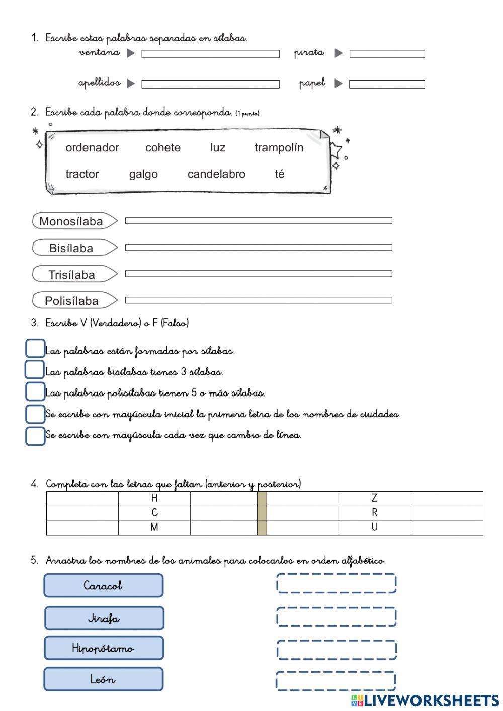 Repaso tema 1 lengua 2 ep