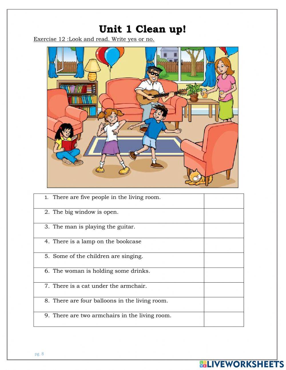 Review Unit 1: Clean up