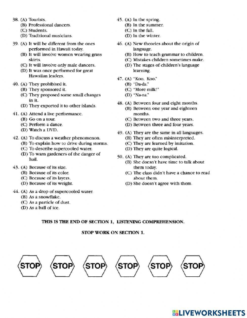 NGO practice 3 parts 1 and 2